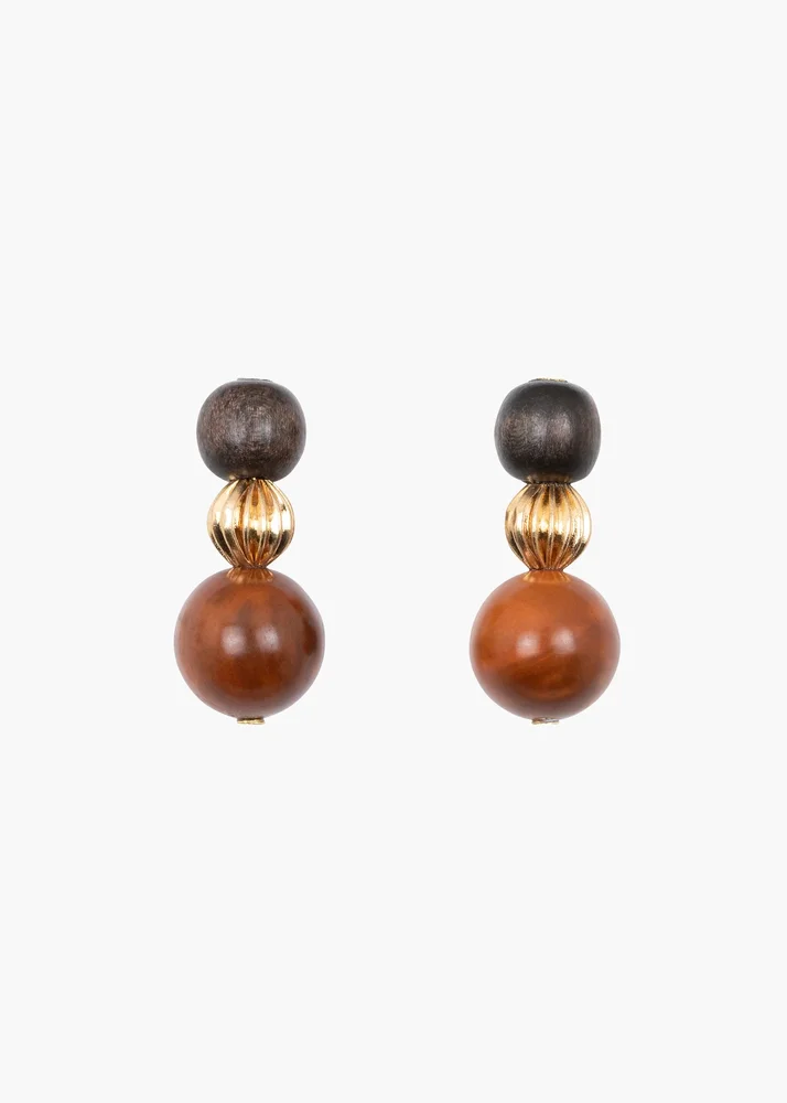 Asher Earrings in Mahogany Multi