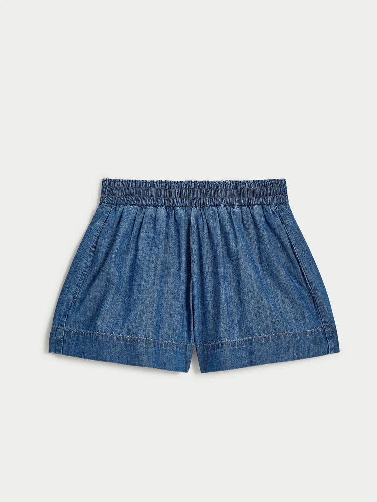 Shkip Shorts in Denim