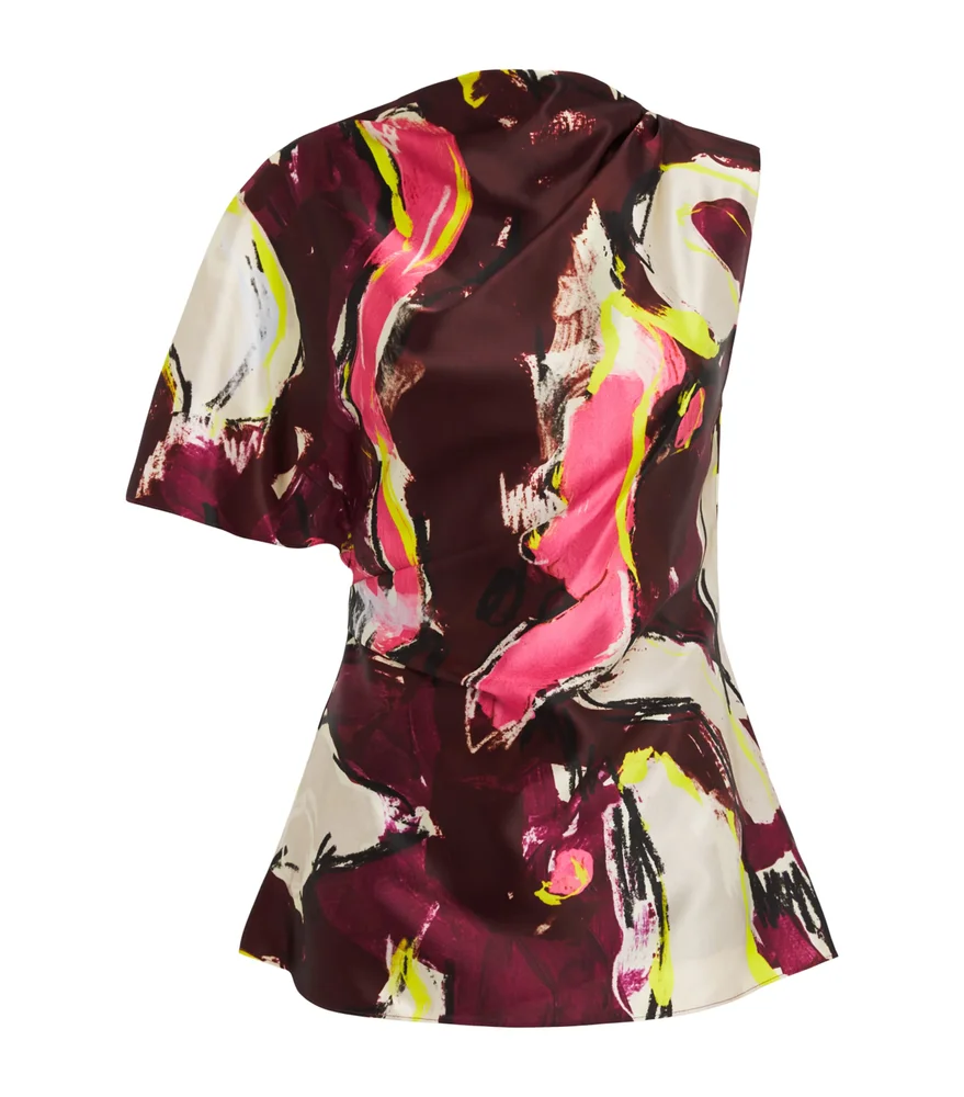 Satin Printed Nomi Blouse