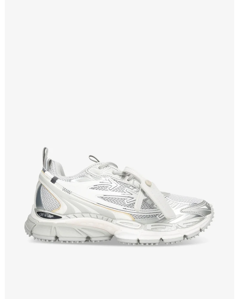 Be Right Back mesh and faux-leather low-top trainers