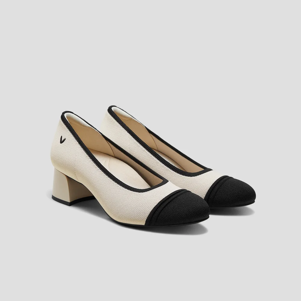 Almond-Toe Chunky Heels (Julie Pro)