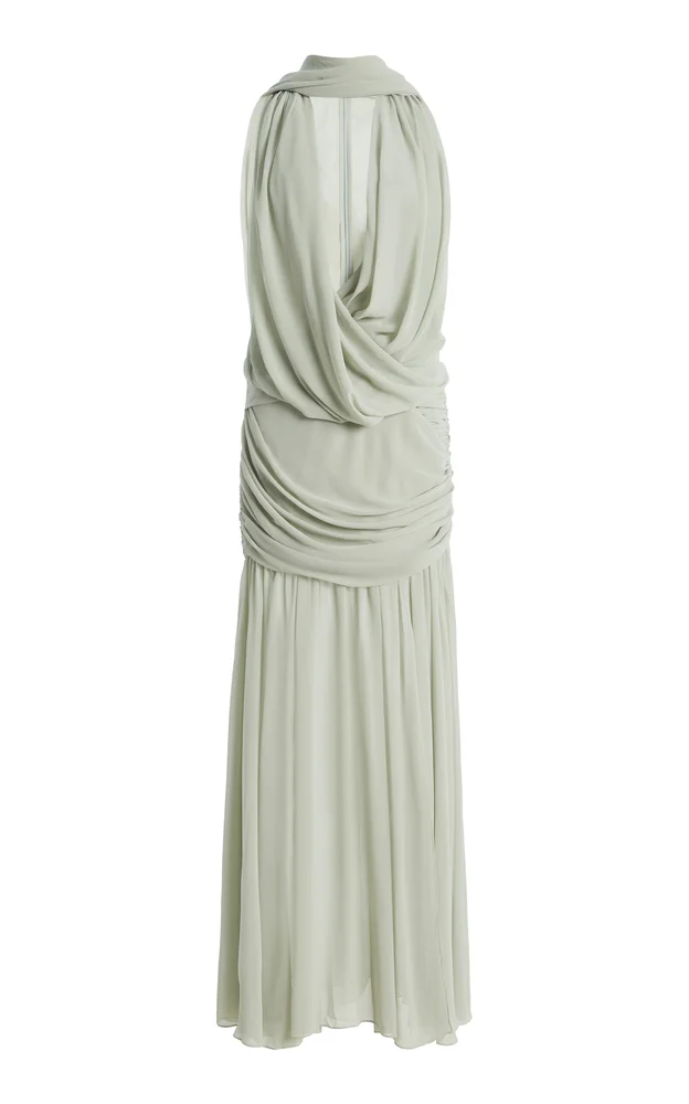 Azul Crepe Maxi Dress
