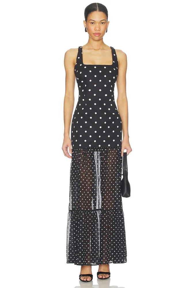 Tillie Sheer Bottom Maxi Dress