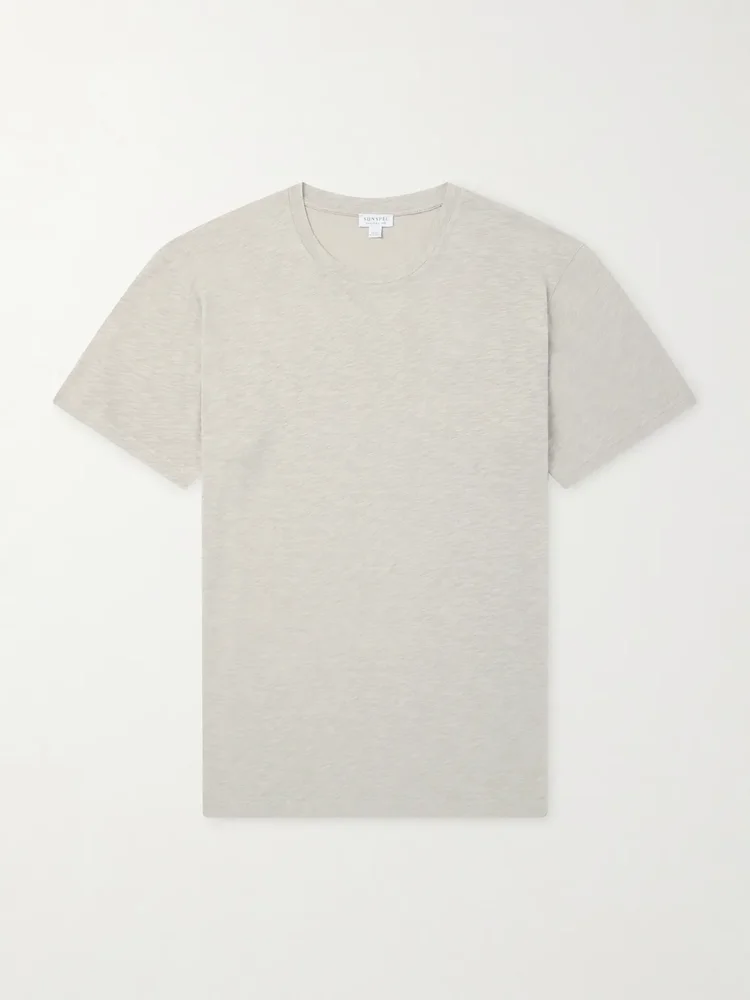 Cotton and Linen-Blend T-Shirt