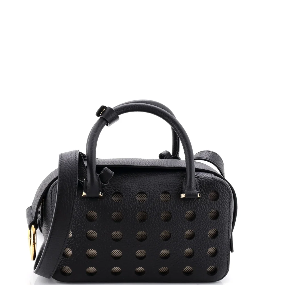 Pre-Owned Cool Box Bag Perforated Leather Mini