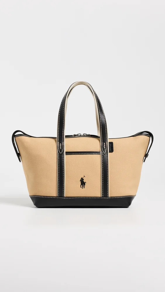 Cotton Canvas Small Shopper Tote
