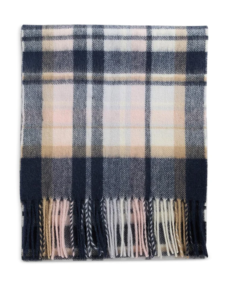 Vintage Plaid Wool & Cashmere Scarf