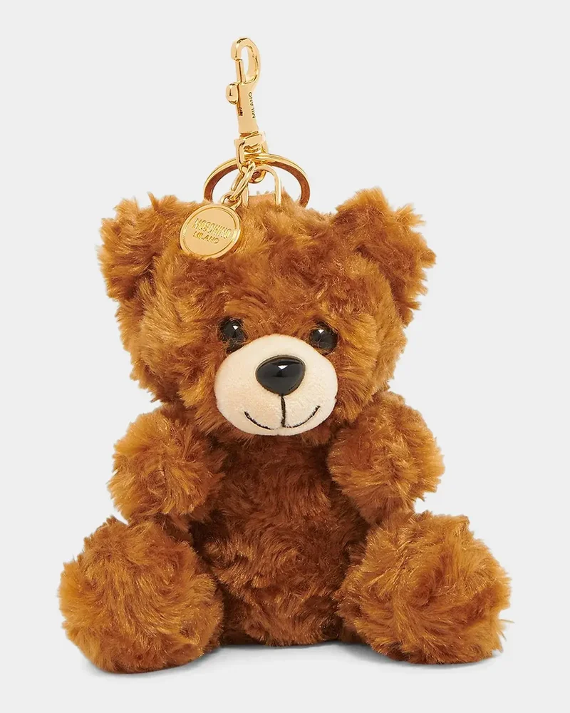 Plush Faux-Fur Teddy Bear Charm
