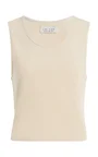 Talya Cropped Cotton-Modal Tank Top