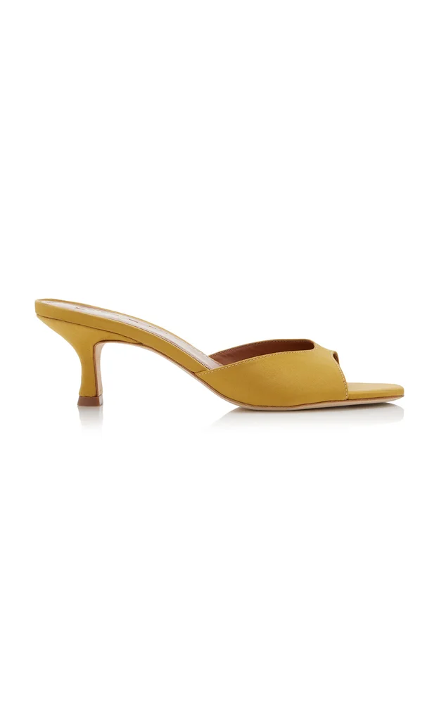 Brigitte Satin Mule