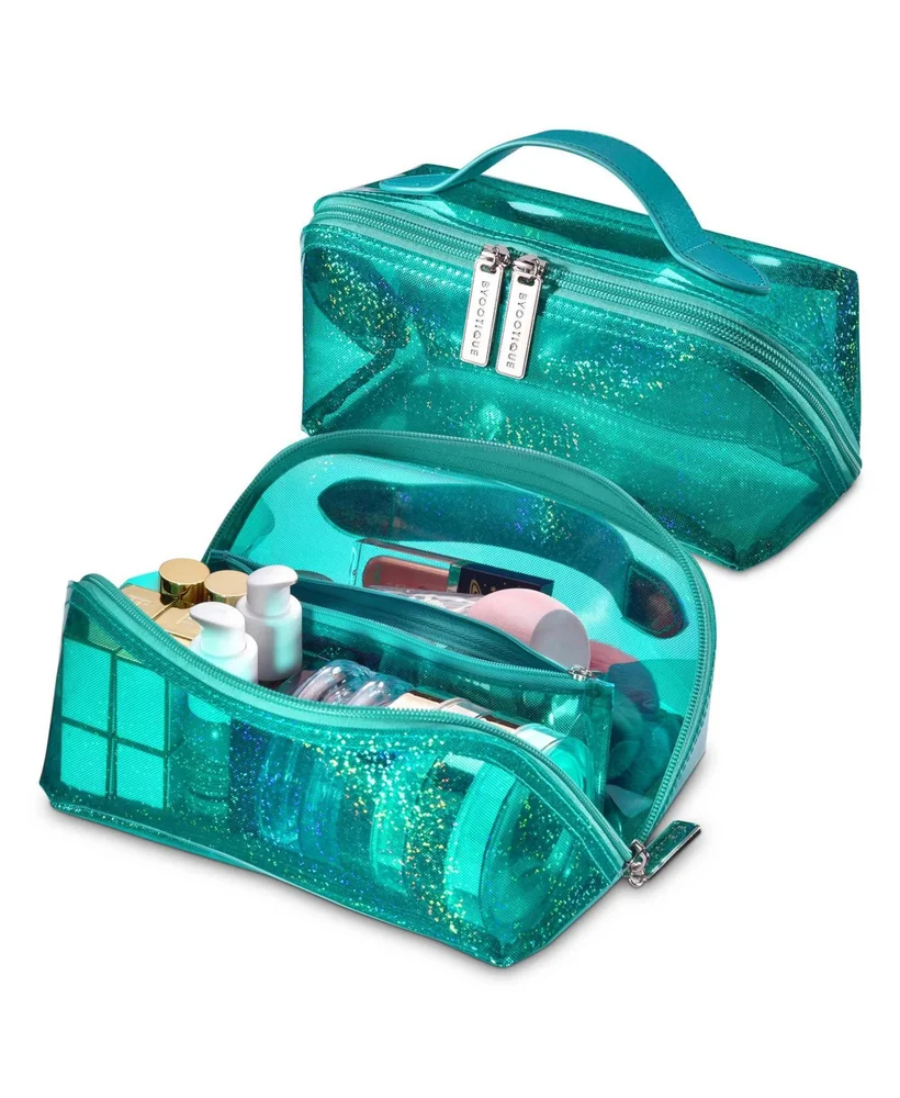 Portable Makeup Bag, Zippered Water-Resistant Organizer