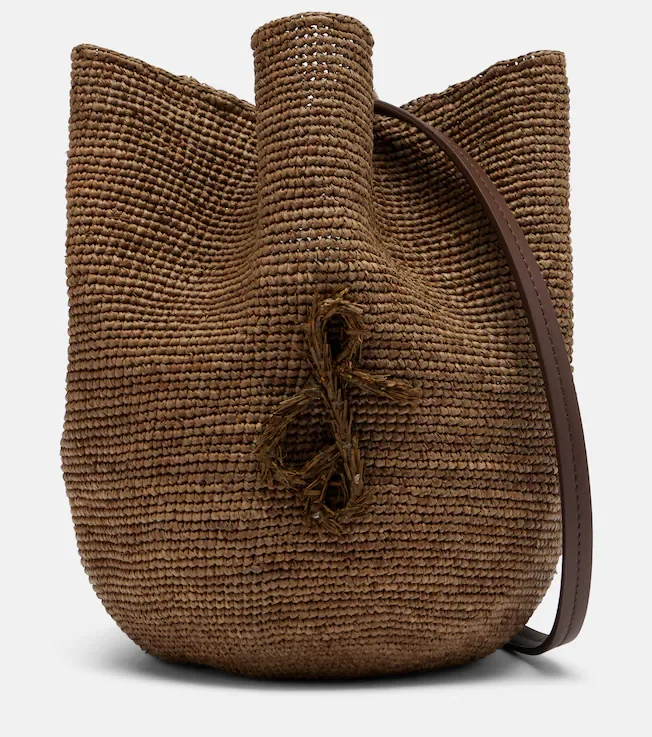 HatBag raffia bucket bag