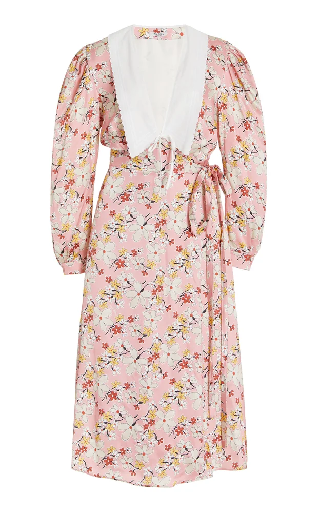 Printed Satin Sable Dress