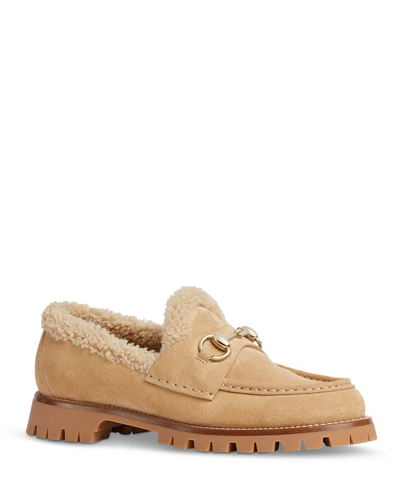 Suede Horsebit Loafers