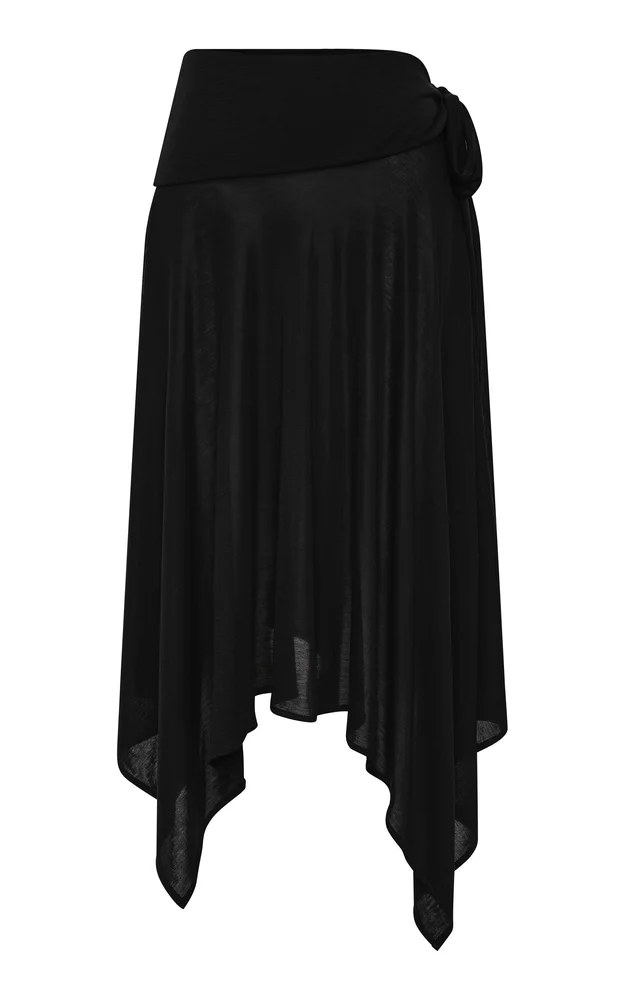 Fine Jersey Tie Scarf Skirt