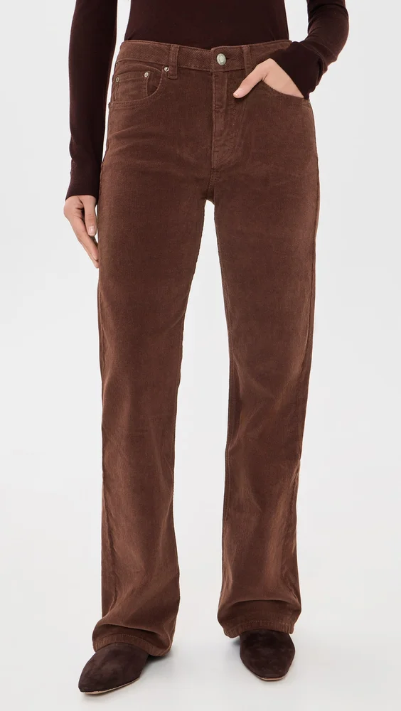 Bella Slim Boot Cut Corduroy Pants 32"