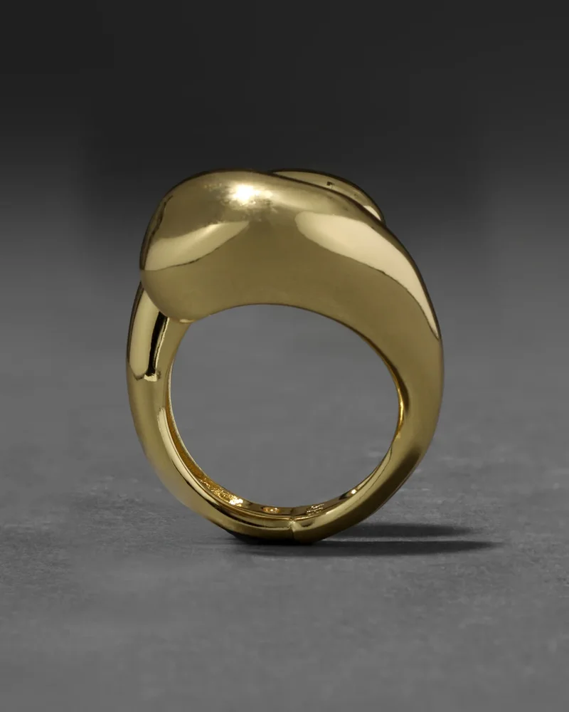 Molten Gold Dome Ring
