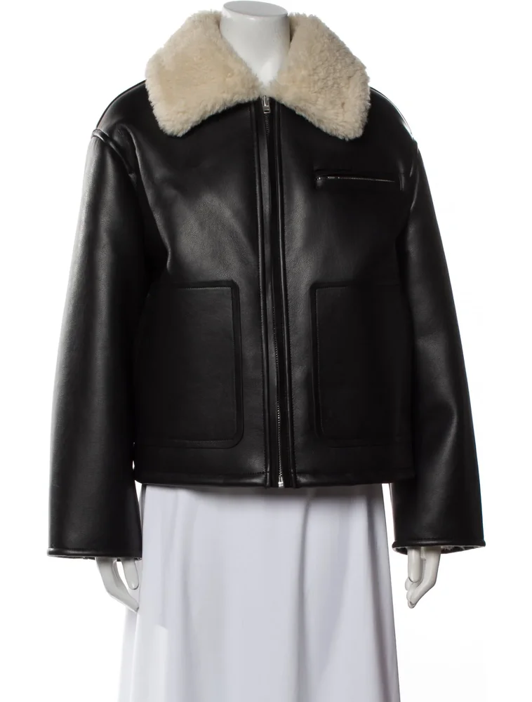STAND STUDIO Faux Shearling Jacket - Brown Jackets, Clothing - WSTND26070