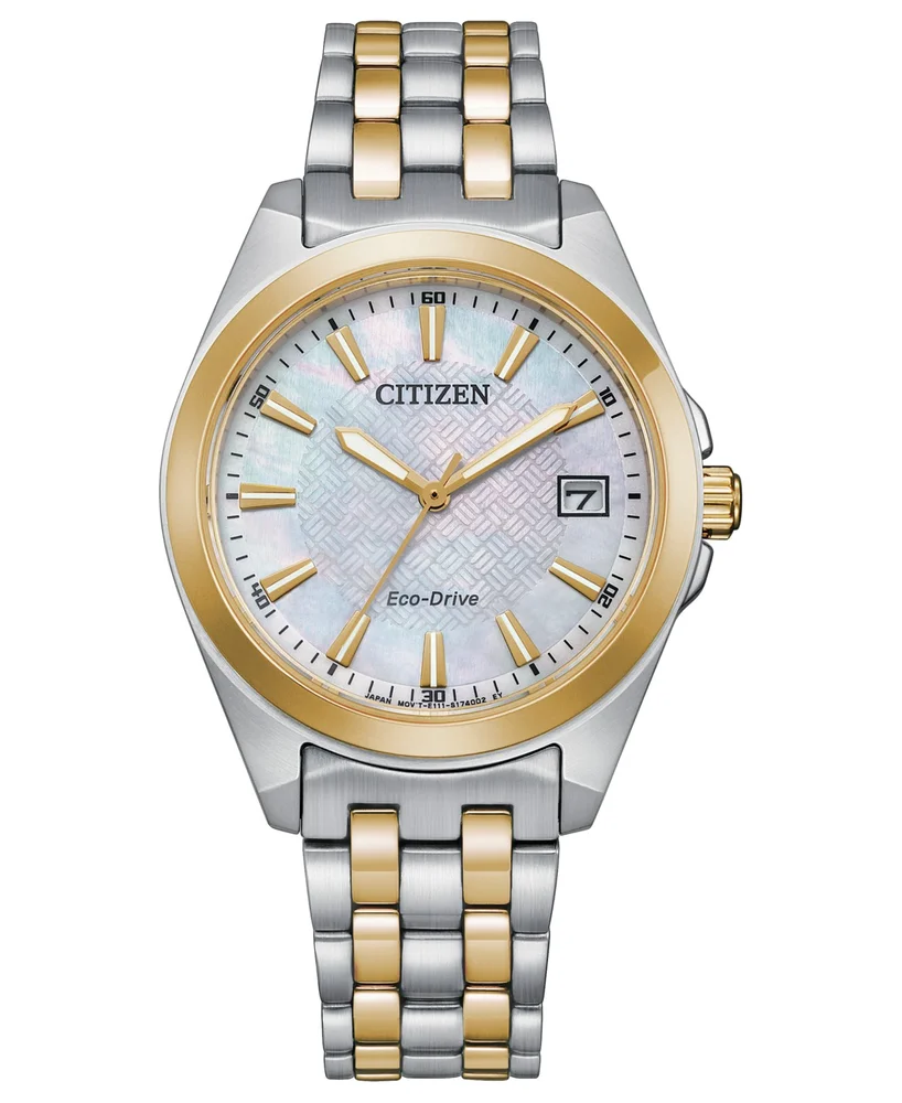 Eco-Drive Corso Two-Tone Bracelet Watch, 33mm