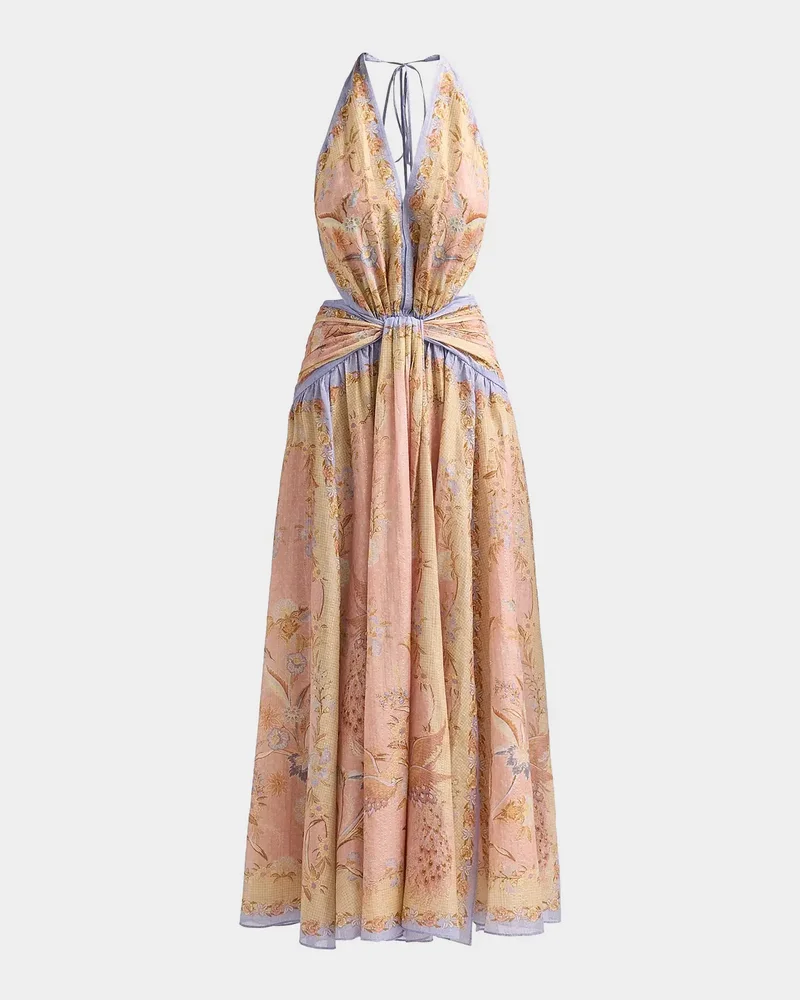 Indra Floral A-Line Maxi Dress