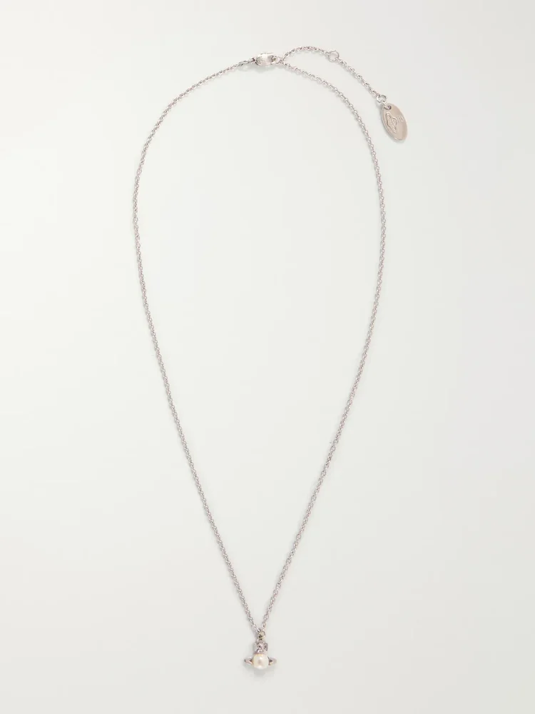Balbina silver-tone pendant necklace