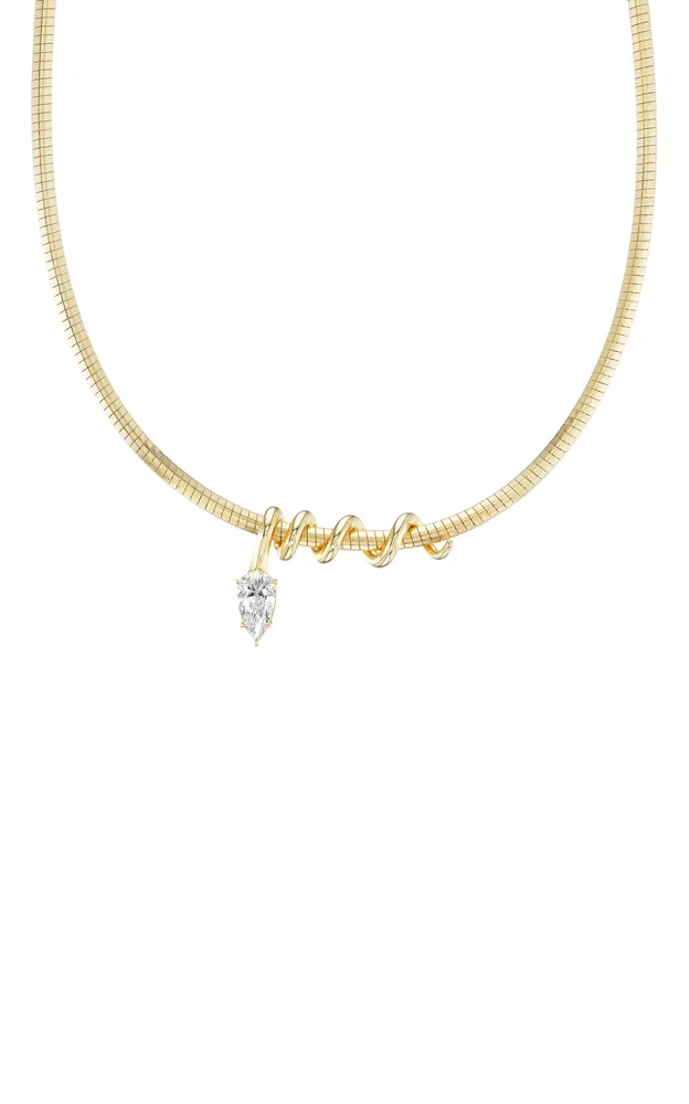 14K Yellow Gold Boa Necklace