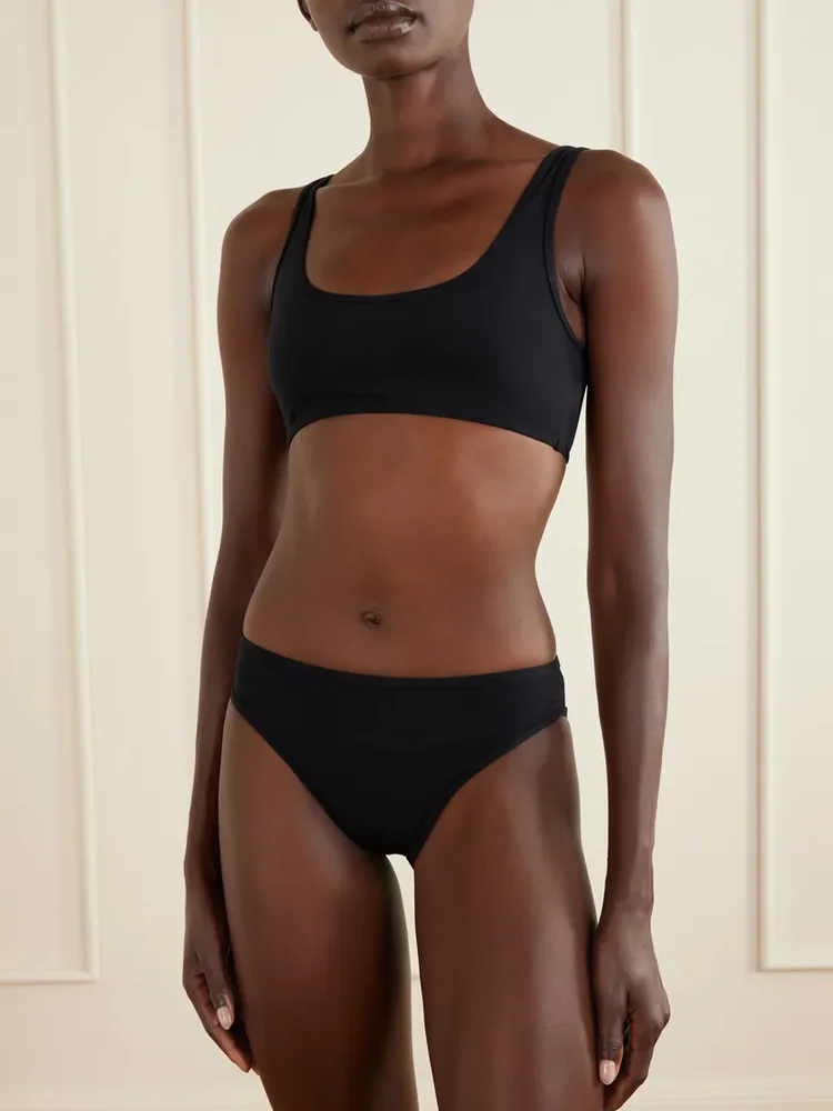 Stretch-jersey bikini briefs