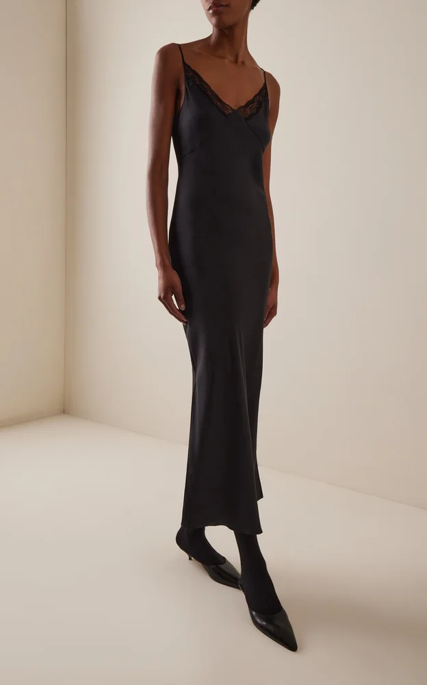Barina Silk Twill Maxi Dress