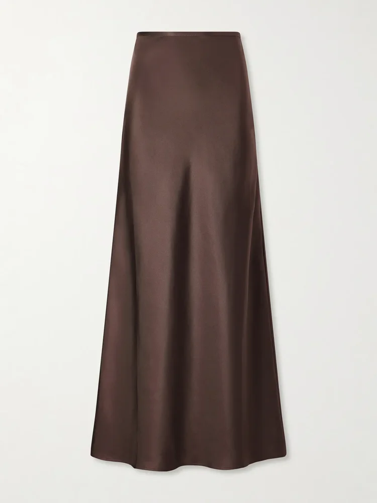 Eli silk maxi skirt