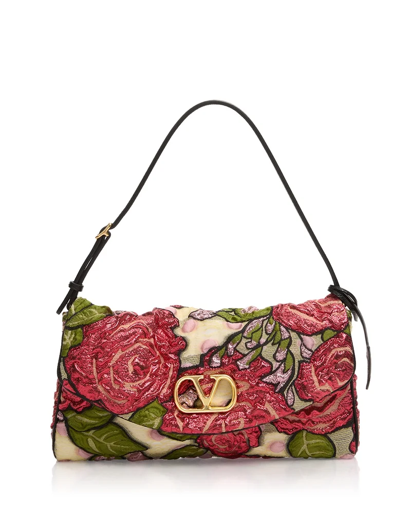 Rose Pattern Shoulder Bag