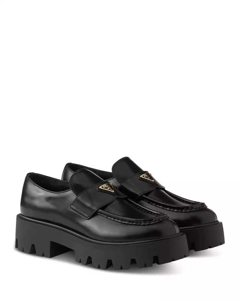 Women's Brushed Leather Loafers
