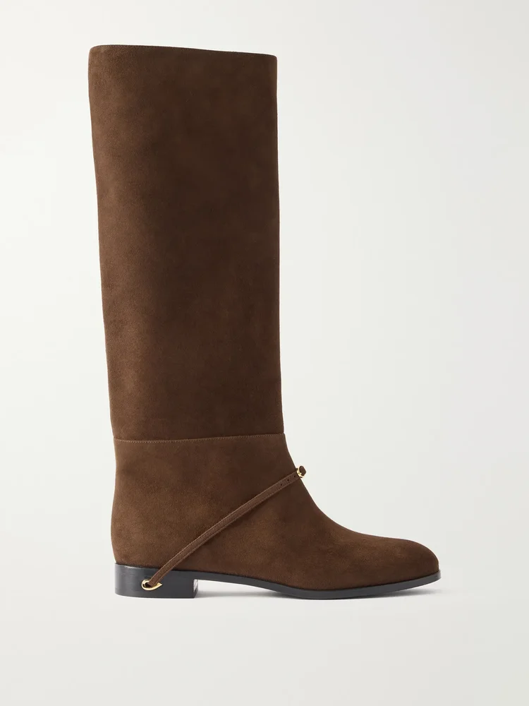 Thierry suede knee-high boots
