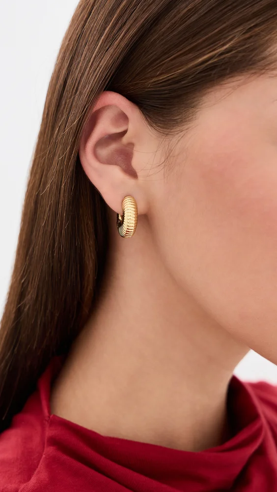 Cress Huggie Earrings