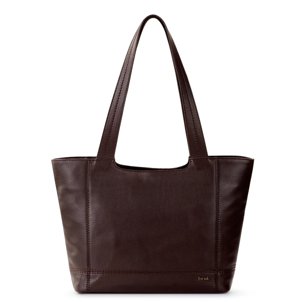 De Young Tote, Leather, Mahogany