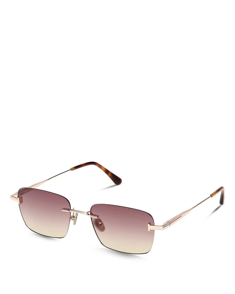 Jake Rectangular Sunglasses, 54mm