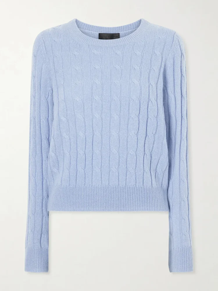 Silvie cable-knit cashmere sweater