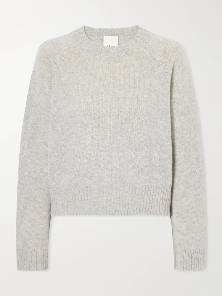 Rib-trimmed cashmere sweater