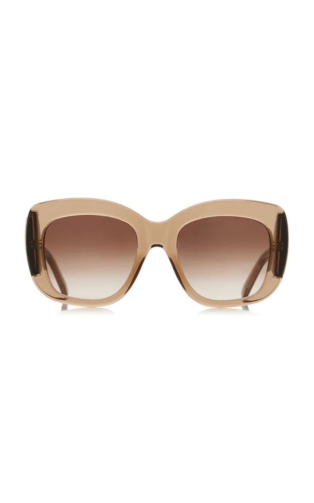 Bold Square-Frame Acetate Sunglasses