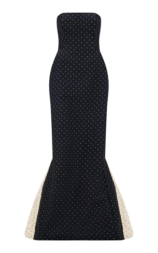 Chloe Polka Dot Jacquard Gown