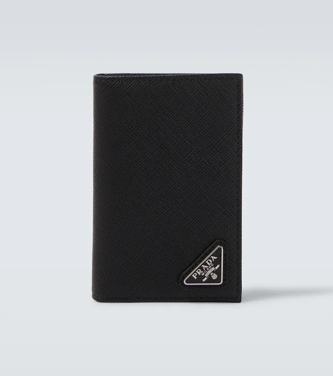 Saffiano leather card holder