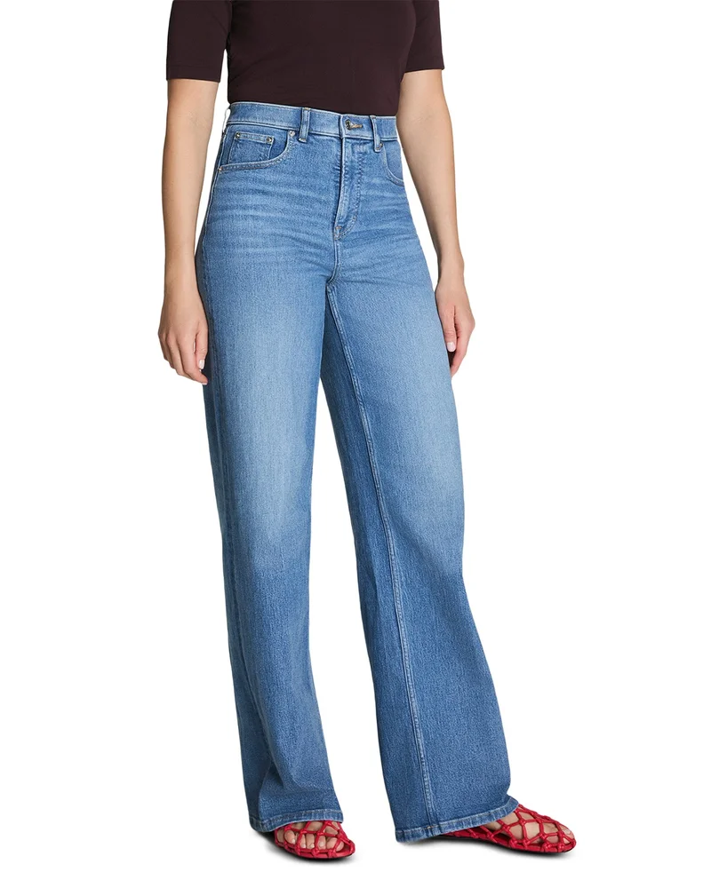 SPANXshape® Authentic 360 90s Straight Leg Jeans | Alabaster