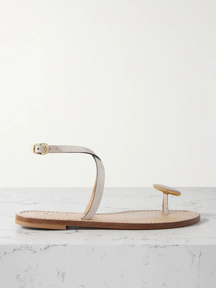 The Kigali embellished suede sandals