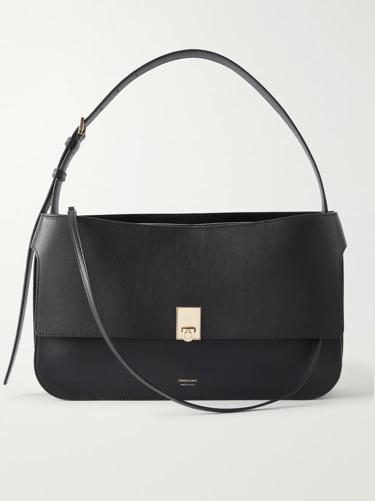 Cara leather shoulder bag