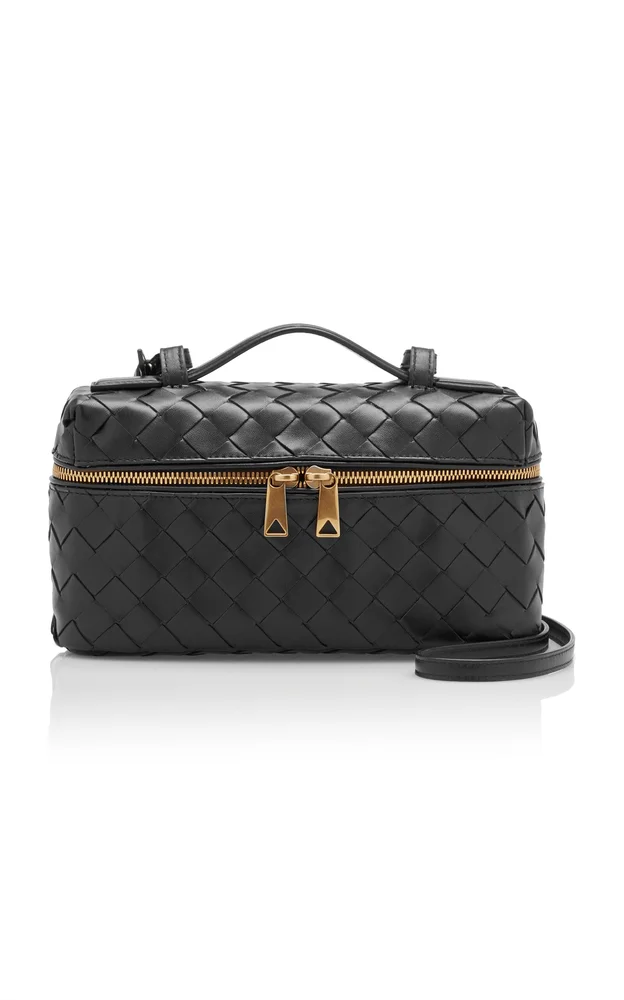 Bang Bang Intrecciato Leather Vanity Case