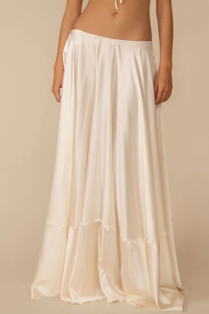 Cream Silkie Ana Skirt