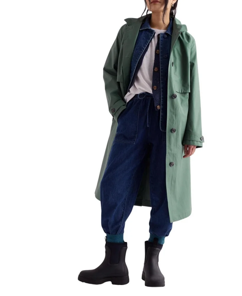 Sea Lights Waterproof Trench Coat