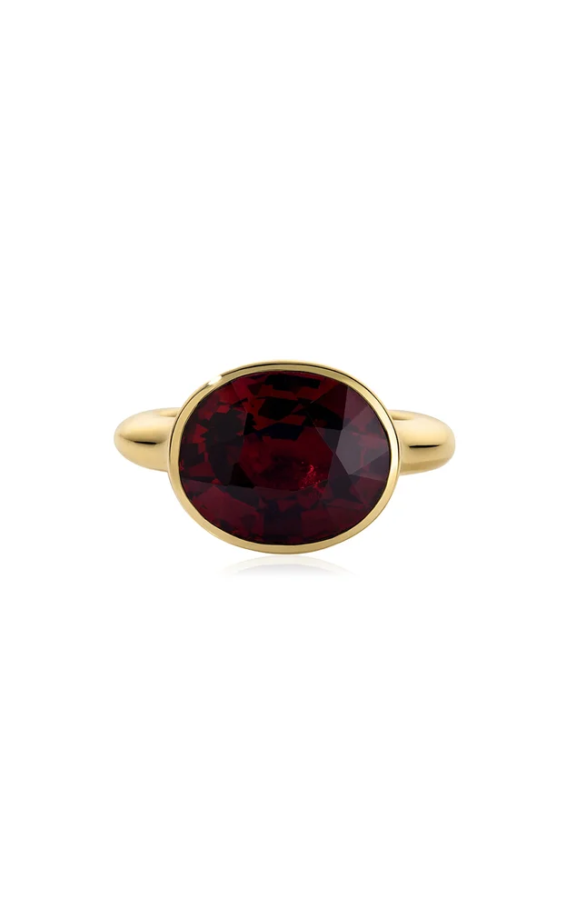 Una Garnet Pinky Ring