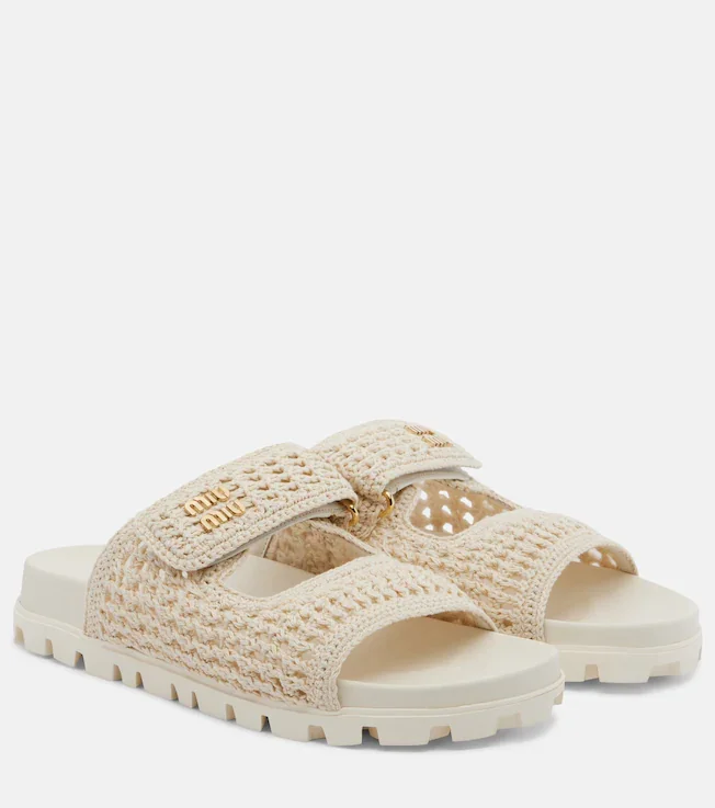 Crochet sandals