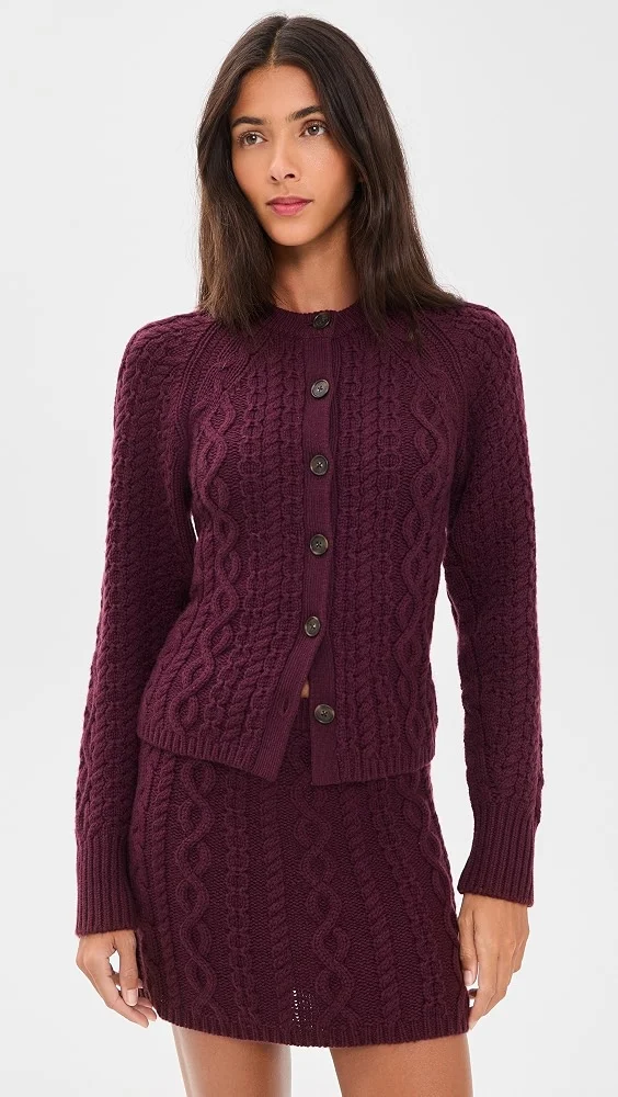 Cable Sculpted Cardigan