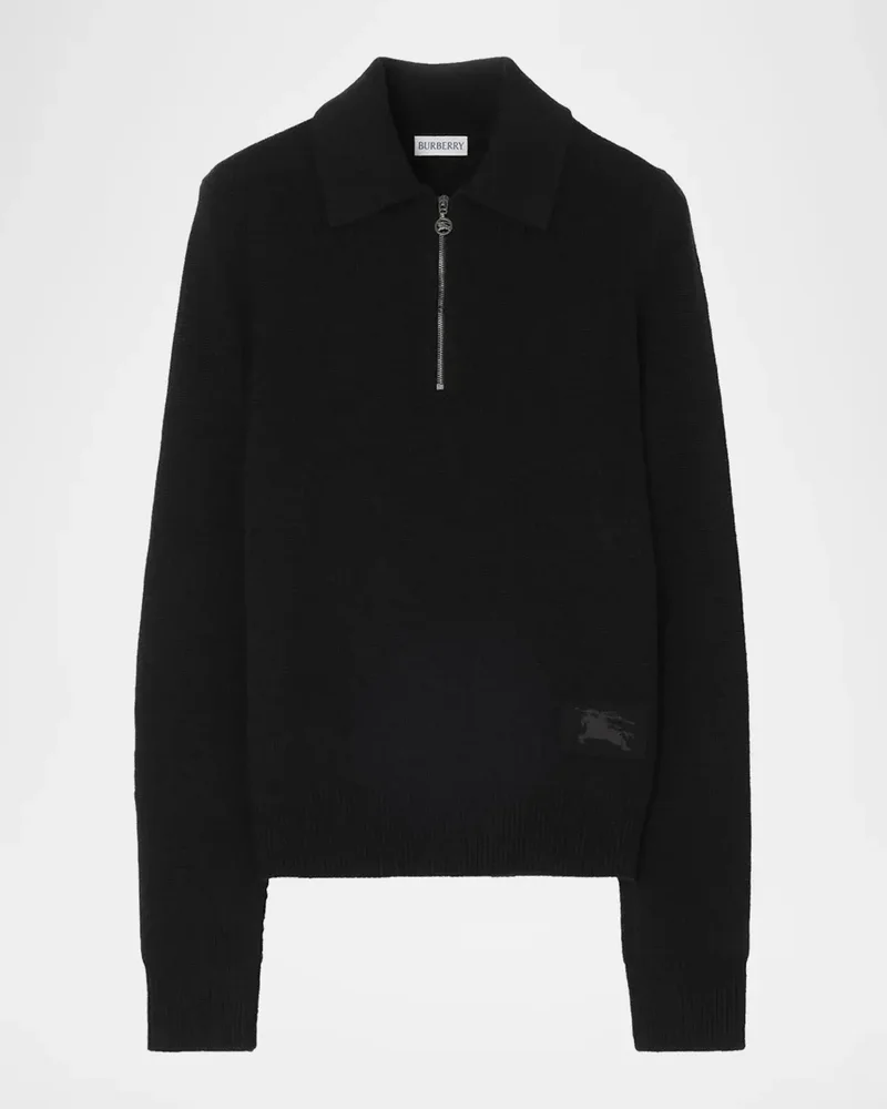 Cait Cashmere Quarter-Zip Sweater